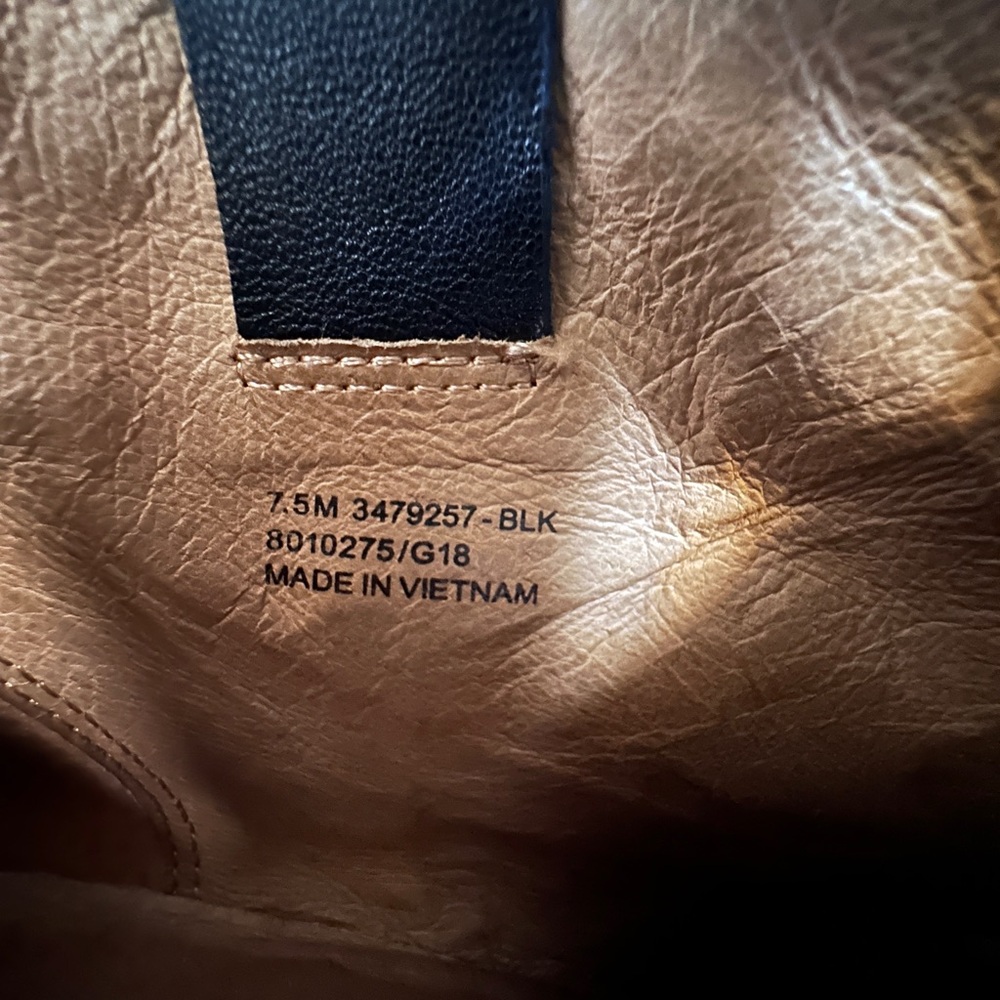 Frye Reina Leather Booties Black Ankle Boots Women’s Size 7.5 - Picture 8 of 8